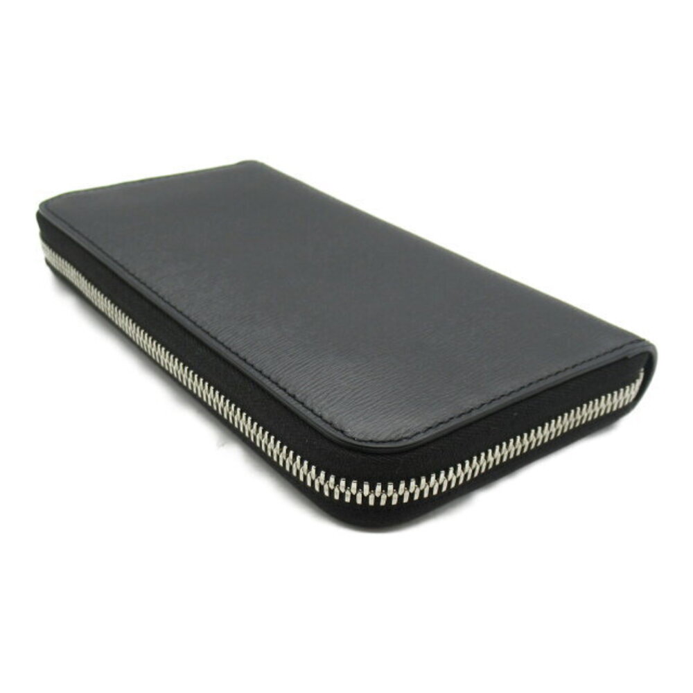Burberry Wallet Leather Round Long Black - Picture 5 of 10